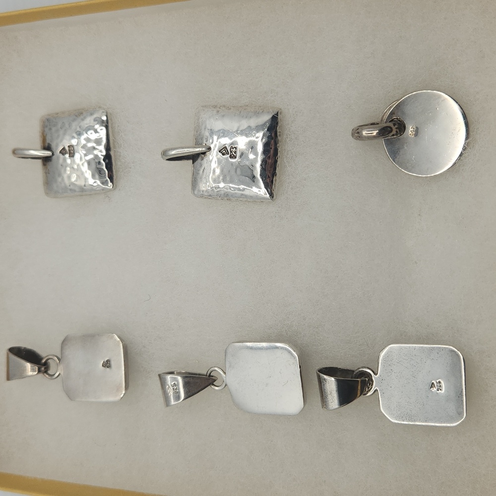 Silpada Sterling Silver Pillow Onyx Pendant Necklace Collection - Picture 4 of 4